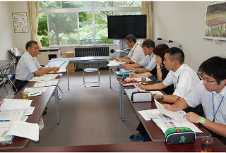 酒々井小・大室台小の先生方との懇談会 7月21日・28日